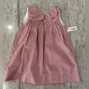 Edgehill Red and White Striped Sleeveless Dress Size 4T